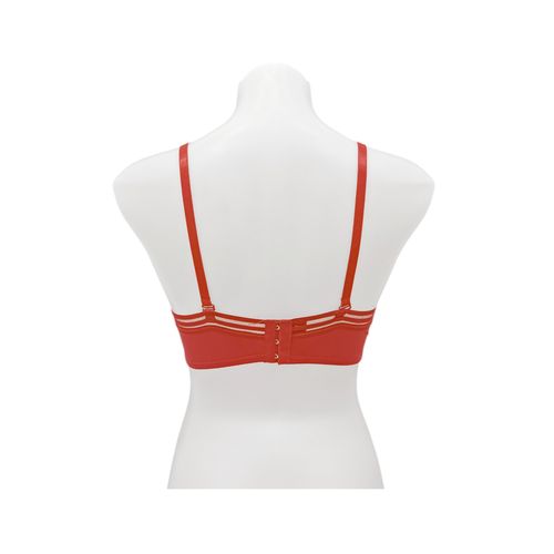 Brasier color rojo con varillas copa B para mujer