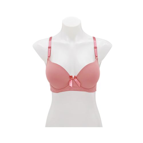 Brasier color rosa con varillas copa B para mujer