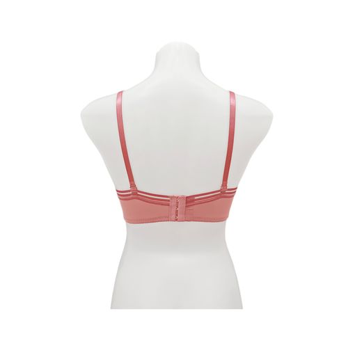 Brasier color rosa con varillas copa B para mujer