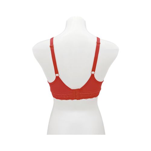 Brasier color rojo sin varillas copa B para mujer