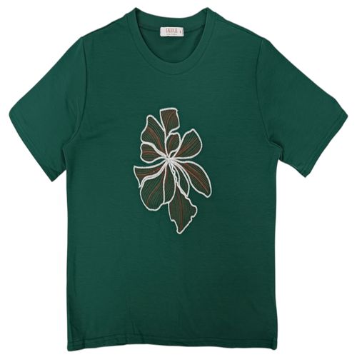 Camiseta en color verde de mangas cortas para mujer