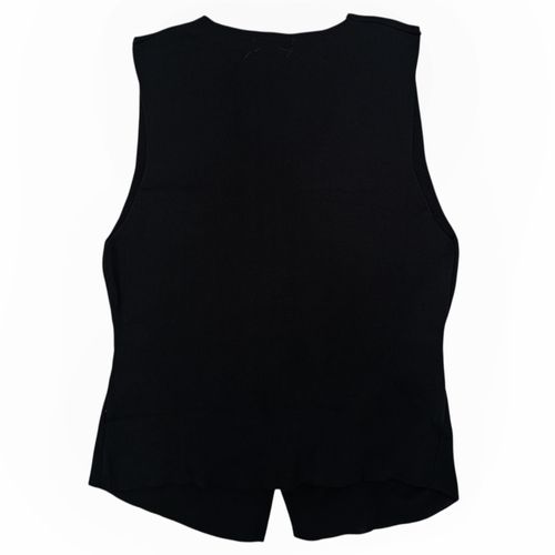 Chaleco en color negro con botones para mujer