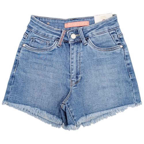 Short denim en color azul para mujer