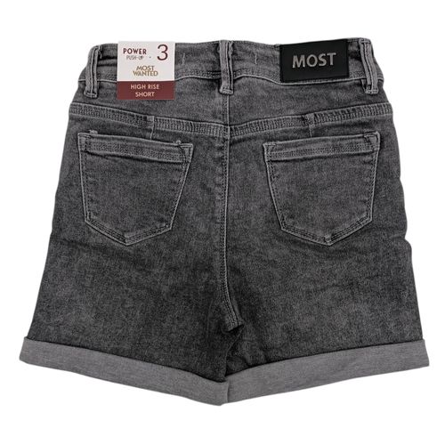 Short denim en color gris para mujer
