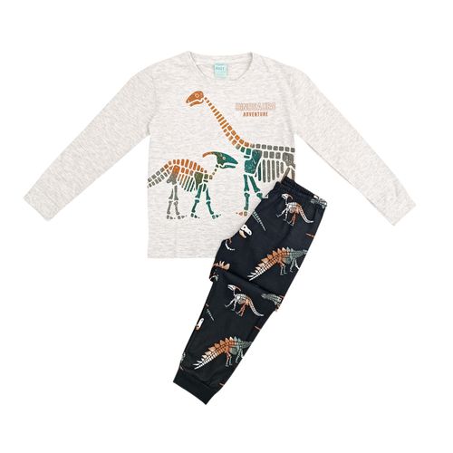 Pijama de pantalón en bicolor diseño estampado para niño