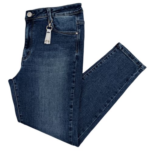 Skinny jeans curvy color azul lavado para mujer