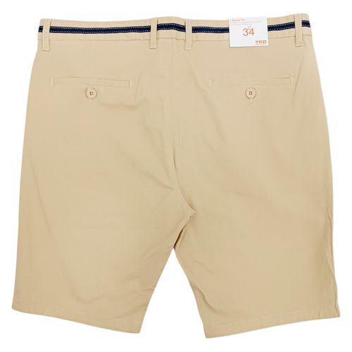 Short color camel regular fit estilo casual para hombre