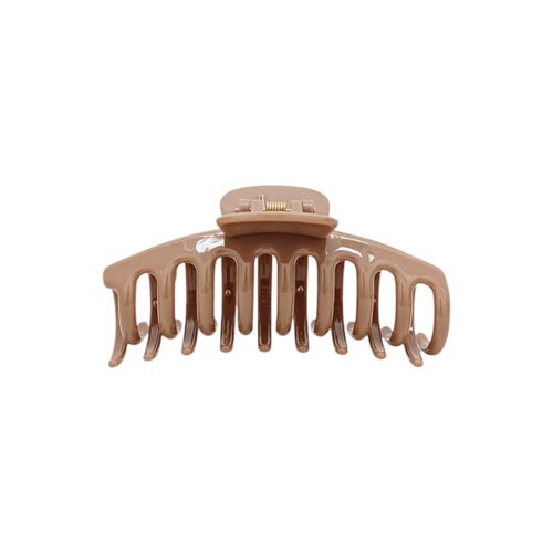 Gancho color café grande para mujer