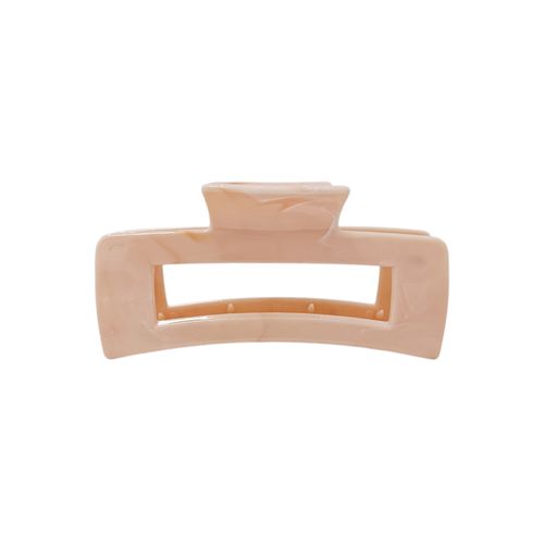 Gancho color marfil con diseño marmolado para mujer