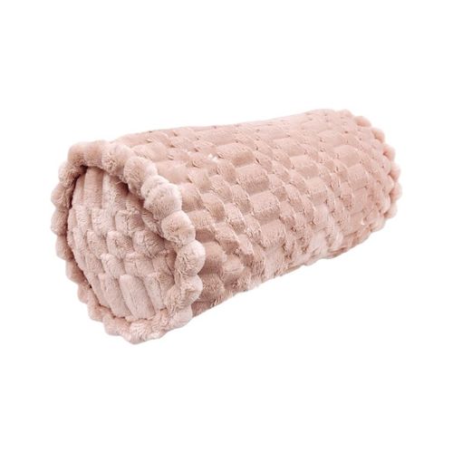 Cojín color rosa palo diseño con textura