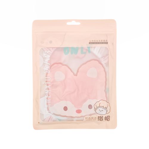 Gorro de Ducha Impermeable Con Diseño de Zorro