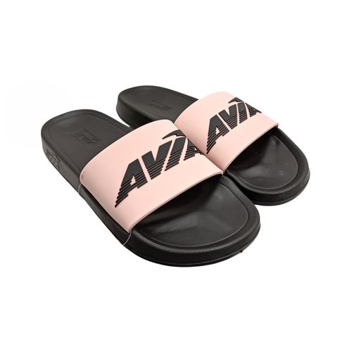 Sandalias en bicolor tipo slide para mujer