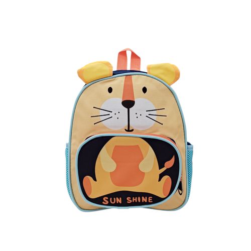 Mochila infantil en multicolor con diseño de león