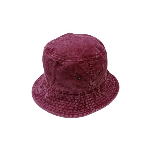 Sombrero infantil color vino lavado tipo cubo