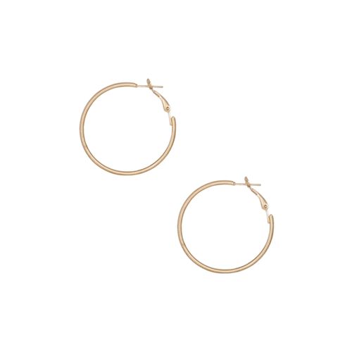 Argollas color dorado lisas para mujer