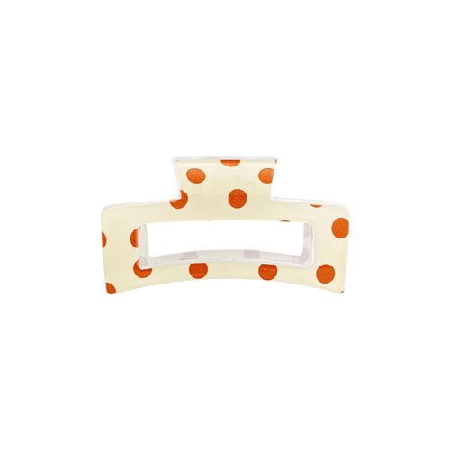 Gancho color beige con diseño de puntos para mujer