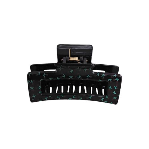 Gancho color negro con diseño rectangular para mujer