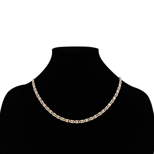 Cadena color oro con estilo entrelazado para mujer