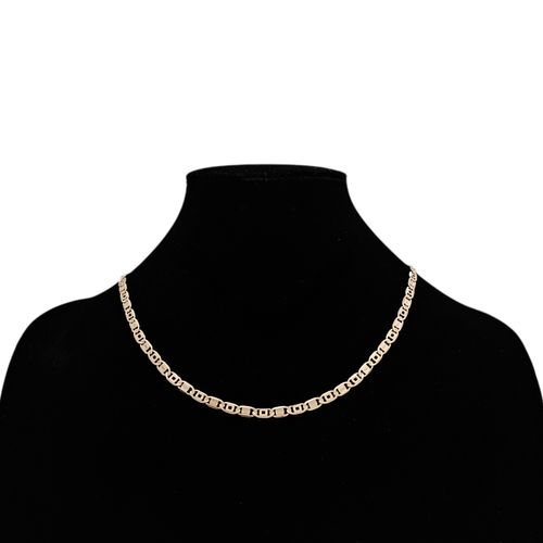 Cadena color oro con estilo entrelazado para mujer