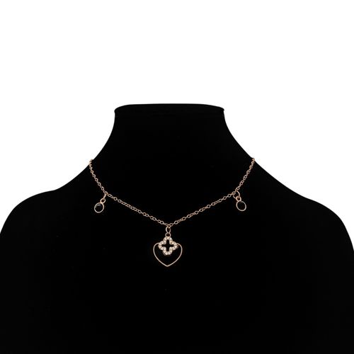 Collar color dorado con dijes para mujer