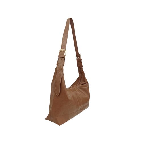 Cartera Hobo color café de estilo casual para mujer