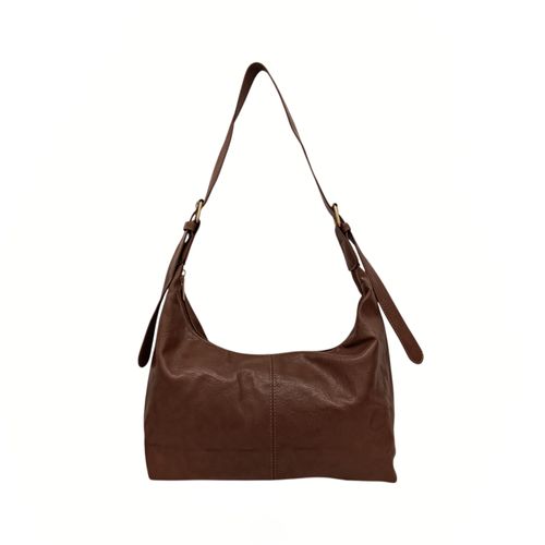 Cartera Hobo color café  oscuro de estilo casual para mujer
