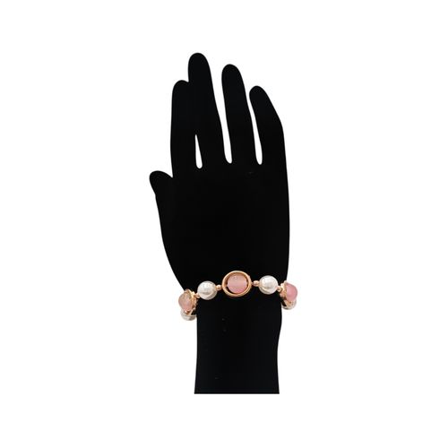 Pulsera color rosa de detalle para mujer