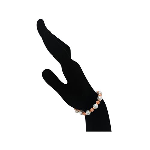 Pulsera multicolor con detalle circular para mujer