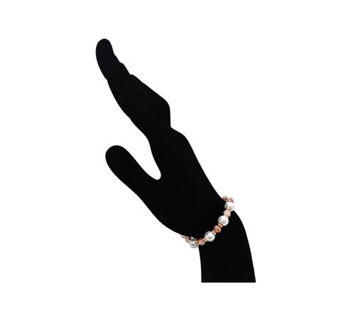 Pulsera multicolor con detalle circular para mujer