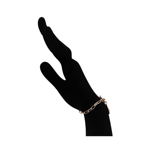 Pulsera color dorado con dije de luna para mujer