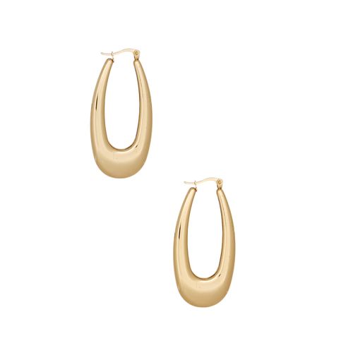 Argollas color dorado con textura solida para mujer