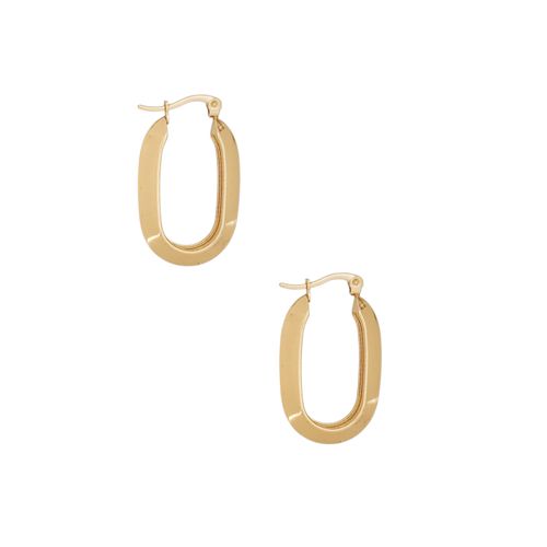 Argollas color dorado con textura solida para mujer