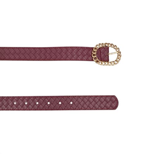 Cincho color morado diseño con textura para mujer