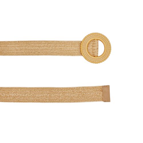 Cincho color beige diseño con textura para mujer
