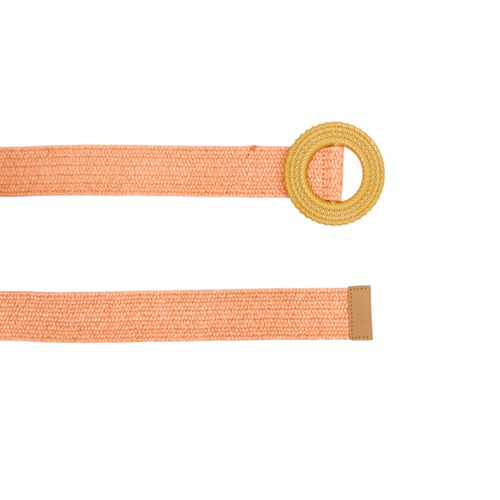 Cincho color salmón diseño con textura para mujer