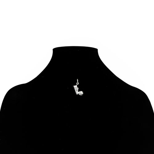 Dije color plateado deportivo unisex