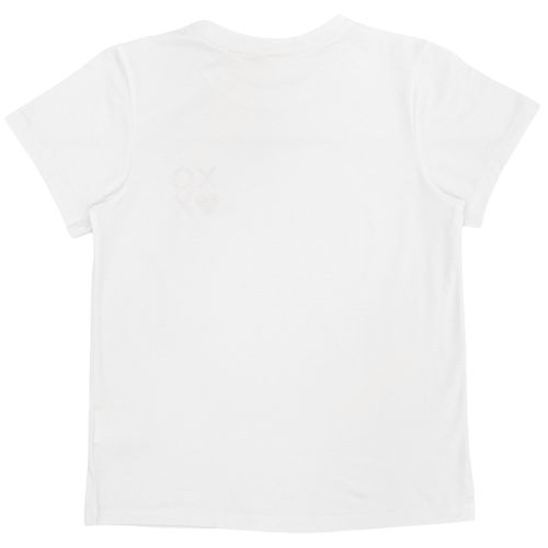Camiseta de pijama color blanco de cuello redondo para mujer