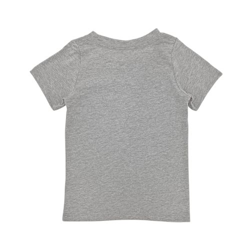 Camiseta color gris de cuello redondo con mangas cortas para niño