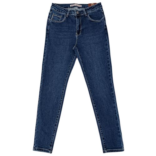 Skinny jeans curvy Most Wanted color azul sólido para mujer