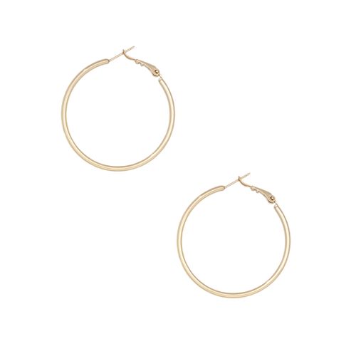 Argollas color dorado para mujer