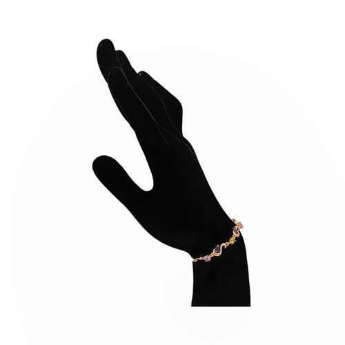 Pulsera multicolor de relieve para mujer