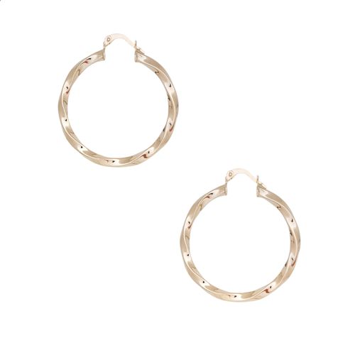 Argollas medianas con textura para mujer