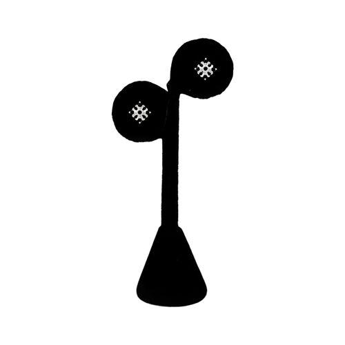 Aritos en bicolor de forma geométrica para mujer