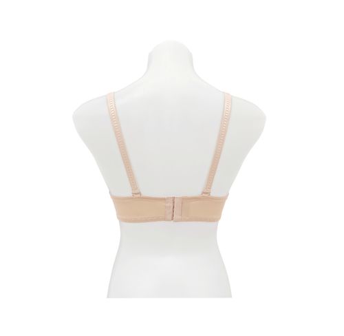 Brasier color beige copa C con detalle de encaje para mujer