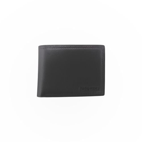Billetera bifold en color negro para hombre