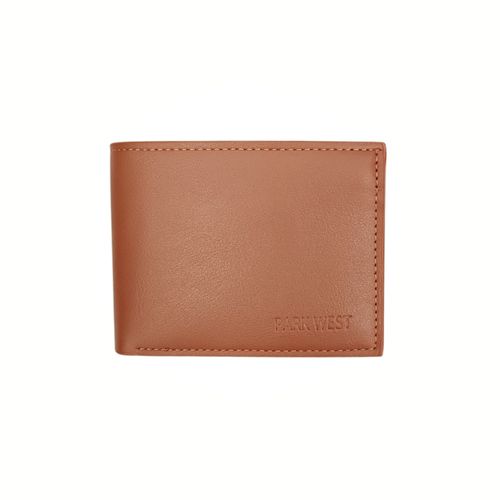 Billetera bifold en color café para hombre