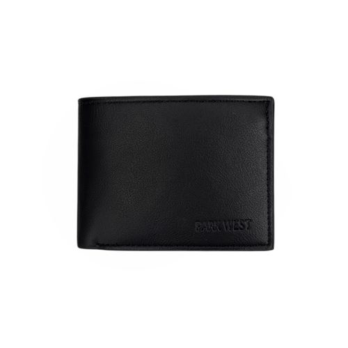 Billetera bifold en color negro para hombre