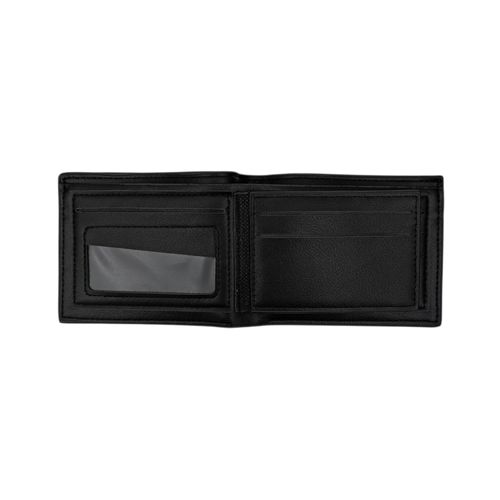 Billetera bifold en color negro para hombre