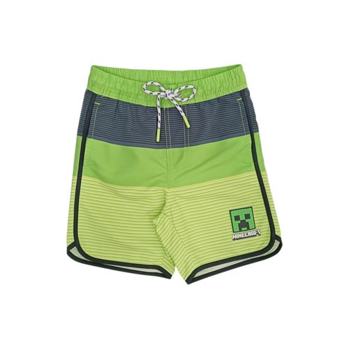Bermuda color verde con diseño de Minecraft para niño