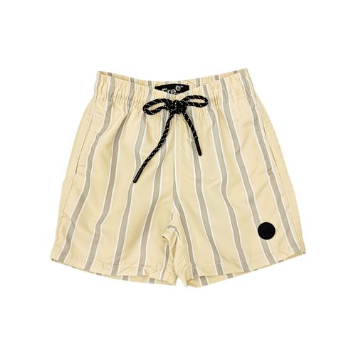Bermuda color amarillo con diseño rayado para niño